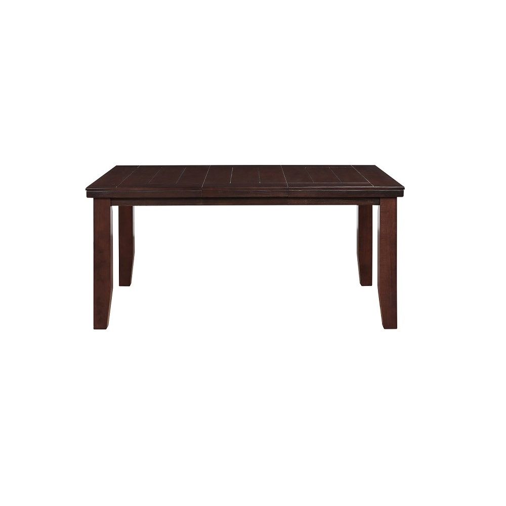 48" Dark Brown Rectangular Solid Manufactured Wood Dining Table