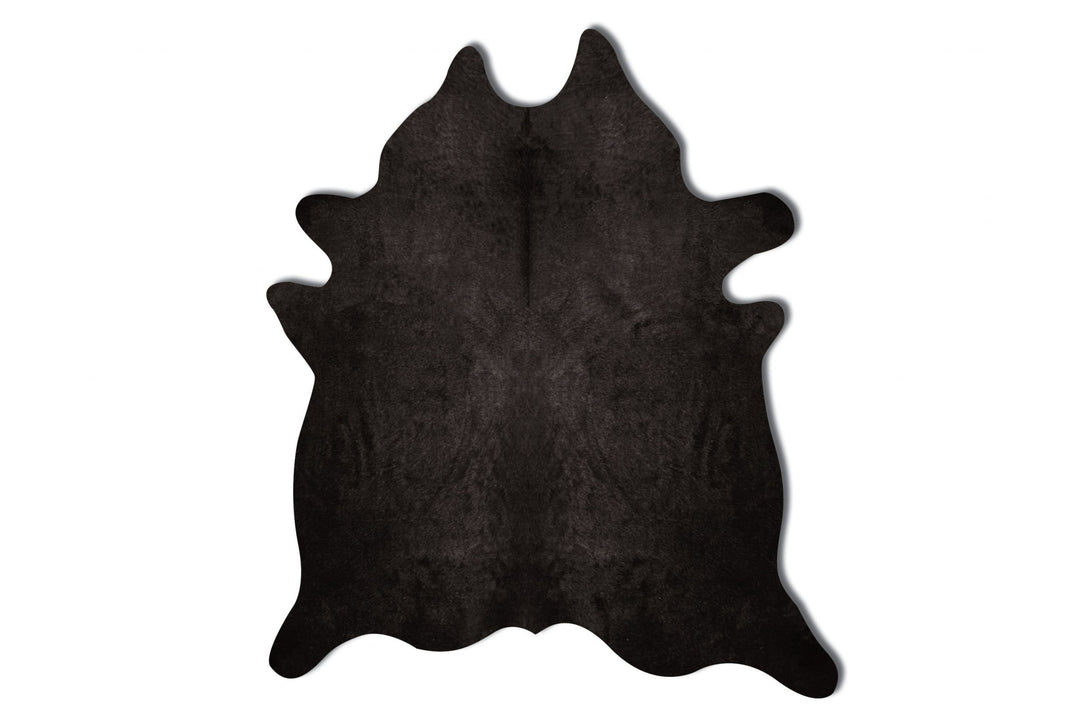 72" X 84" Black Cowhide - Rug