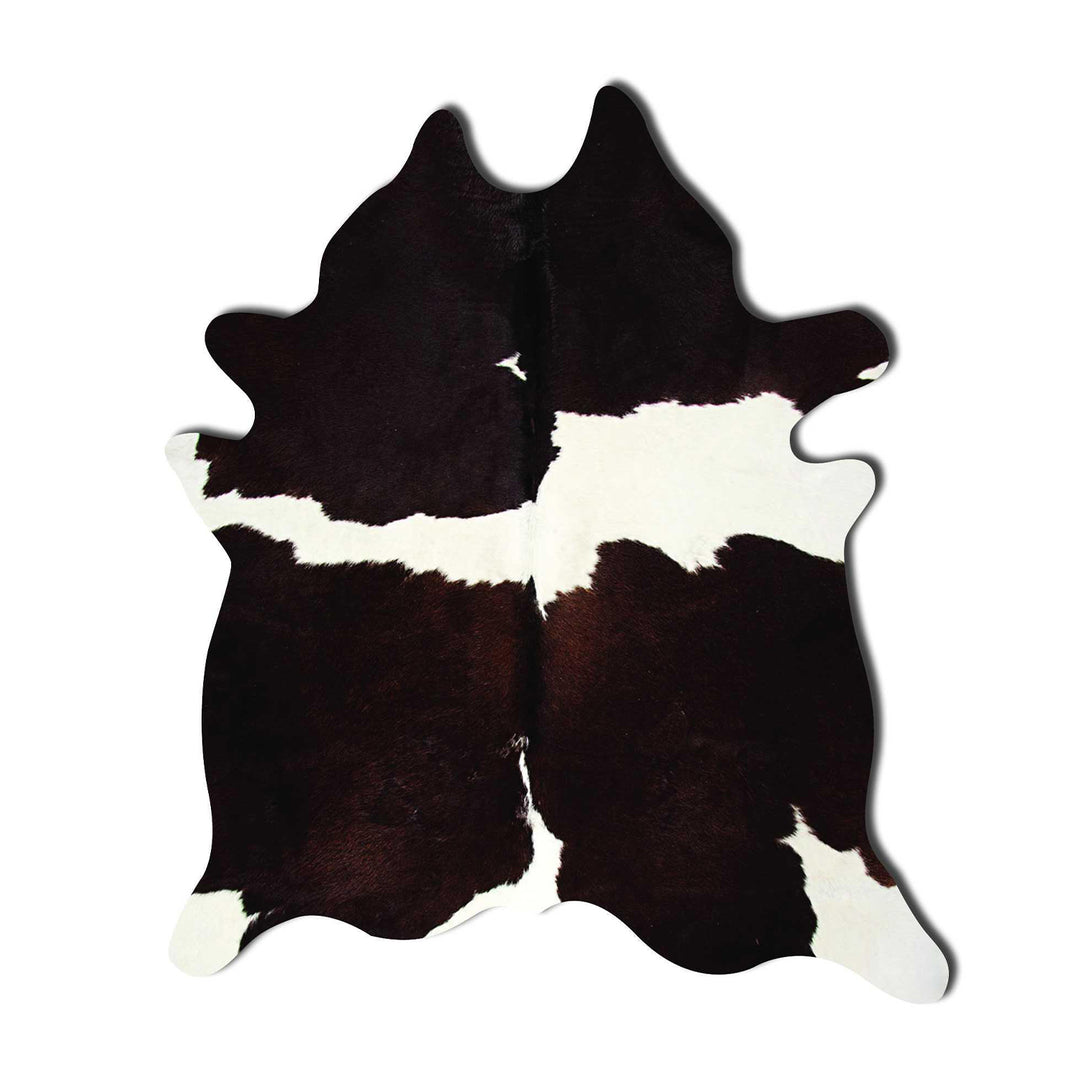 Black And White Cowhide Animal Print Area Rug