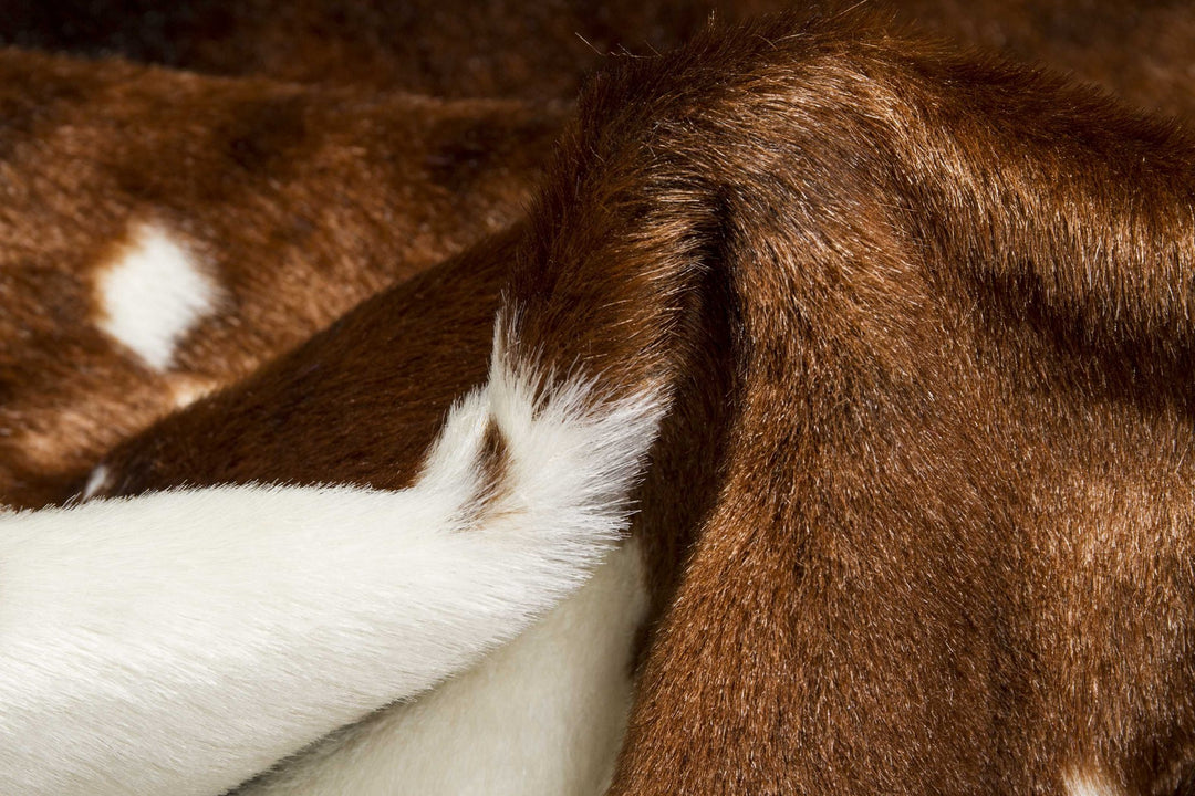 Brown And White Animal Print Area Rug