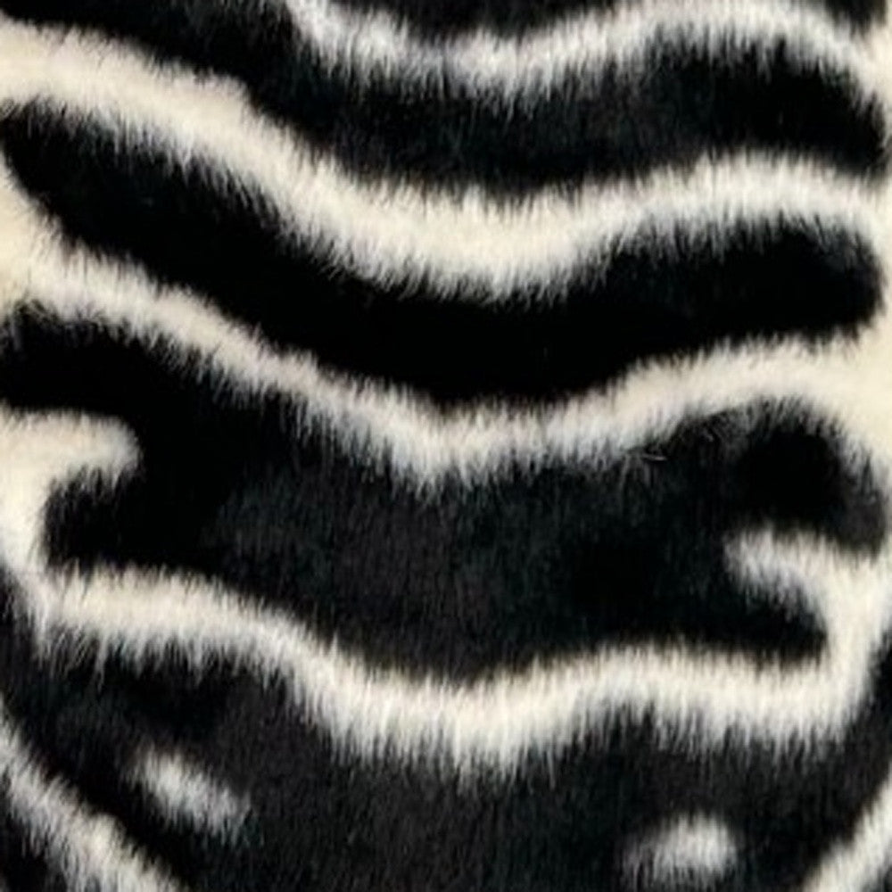 2' X 3' Black and White Zebra Print Area Rug