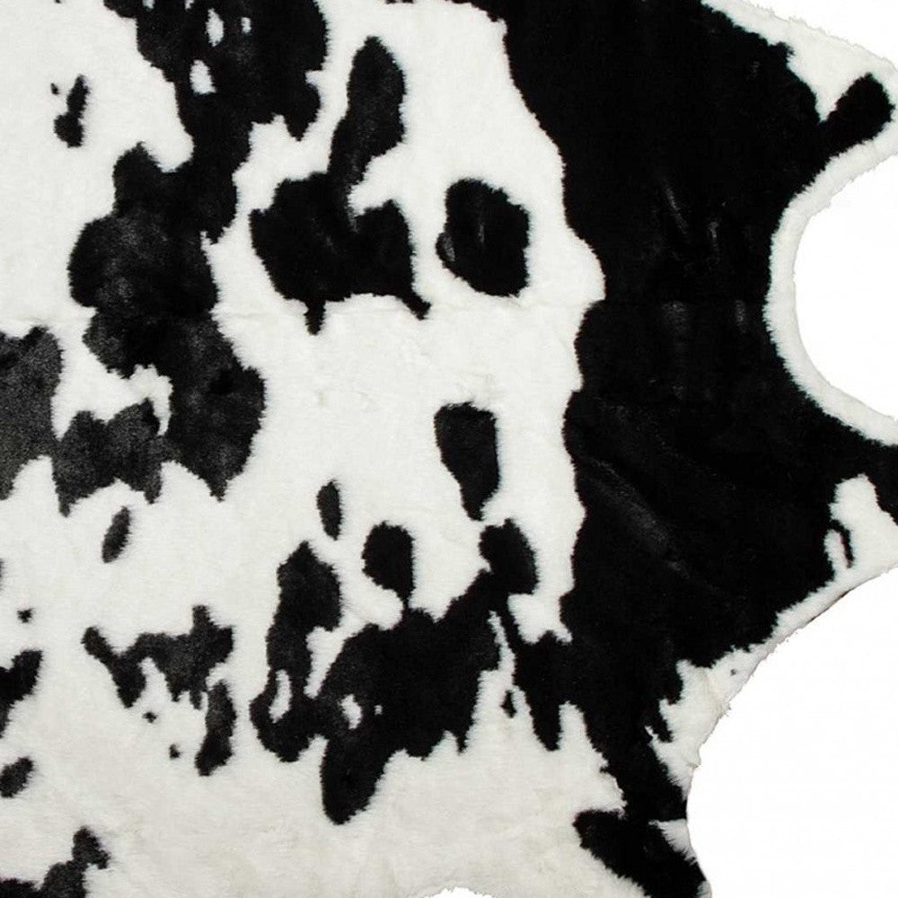 Brown And White Animal Print Area Rug