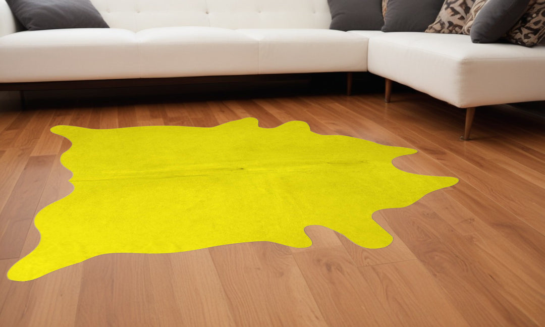 60" X 84" Chocolate And Gold Cowhide - Area Rug