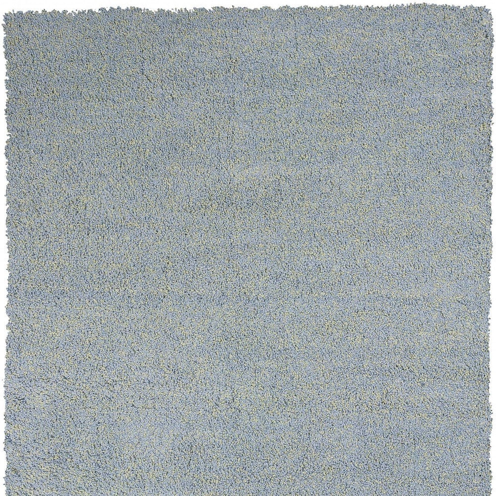 8' Round  Polyester Blue Heather Area Rug