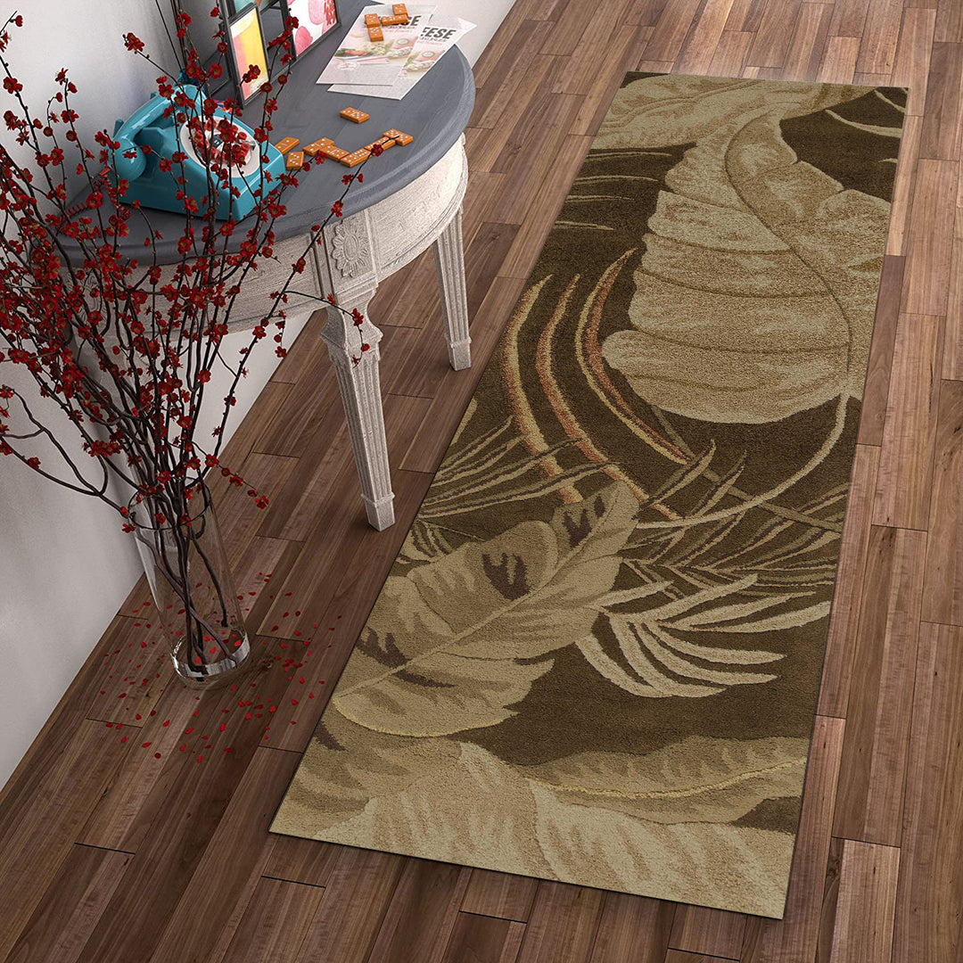 5' X 8'  Wool Mocha Area Rug