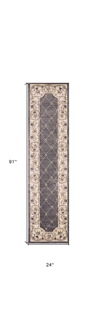 9' X 12'  Polypropylene Grey Or  Ivory  Area Rug