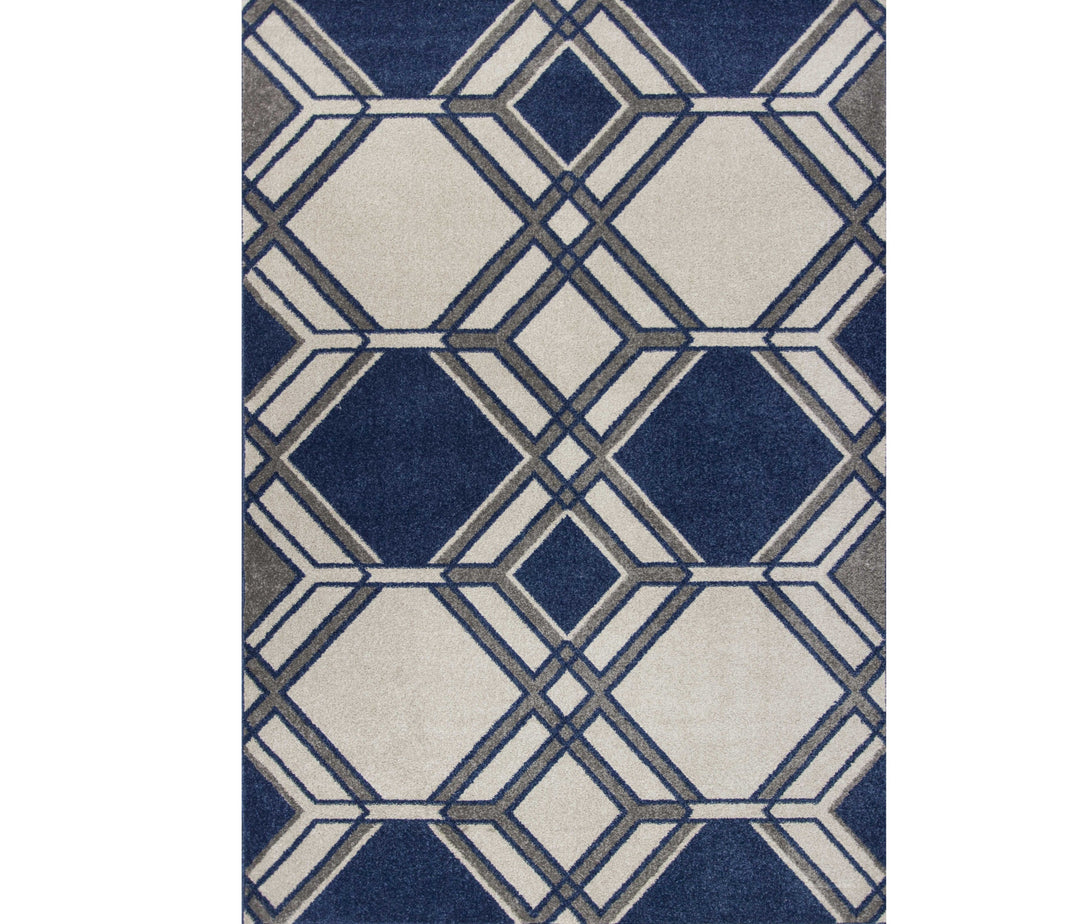 3' X 5' Ivory Geometric Area Rug