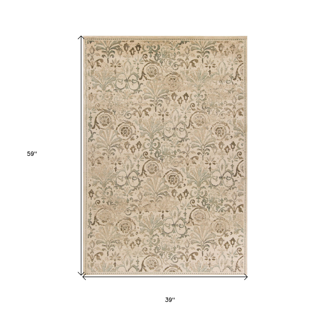 3' X 5' Ivory Area Rug