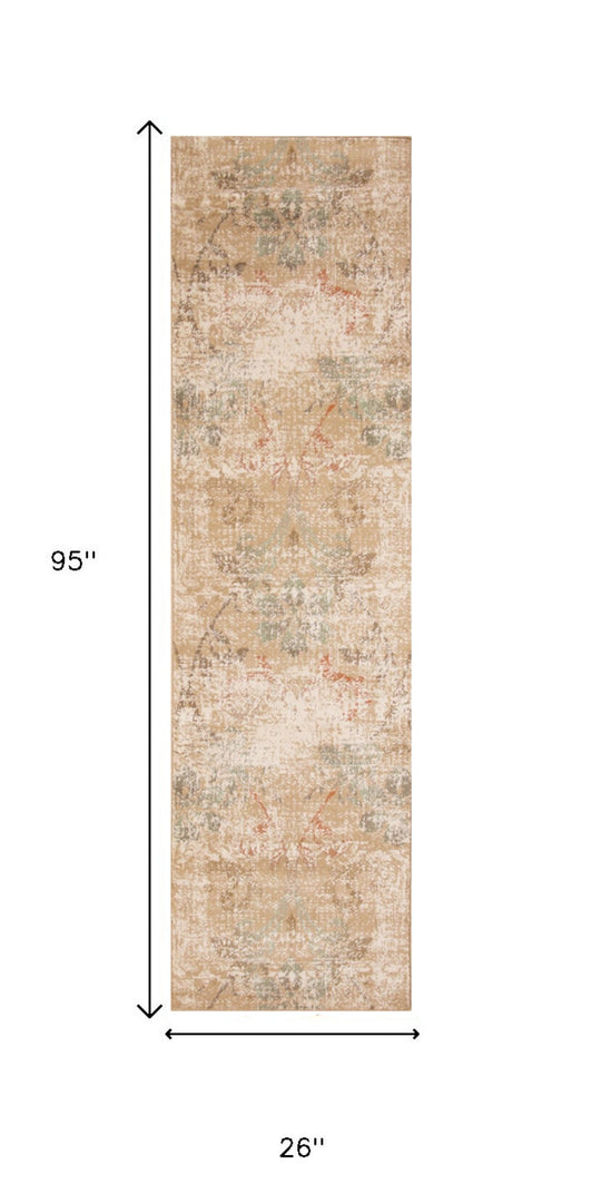 3' X 5' Beige Area Rug