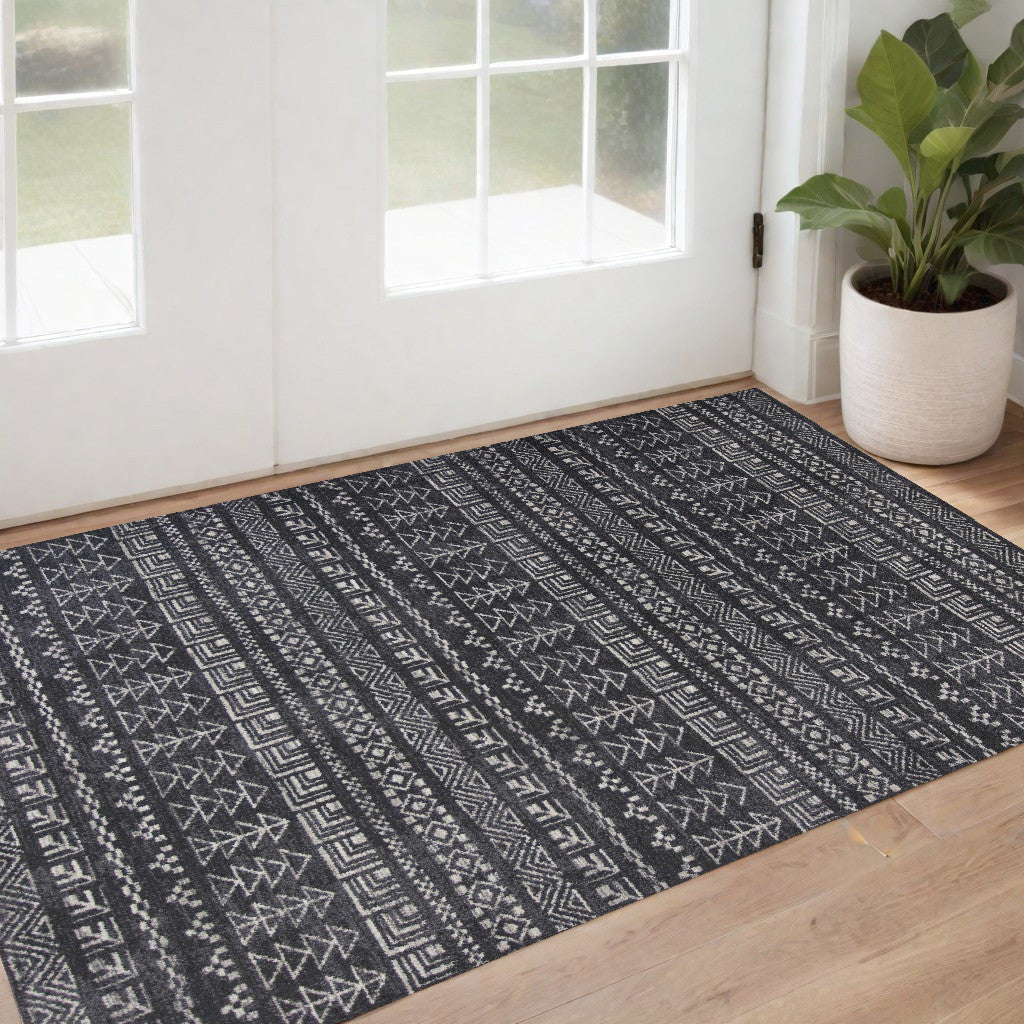 3' X 5' Gray Area Rug