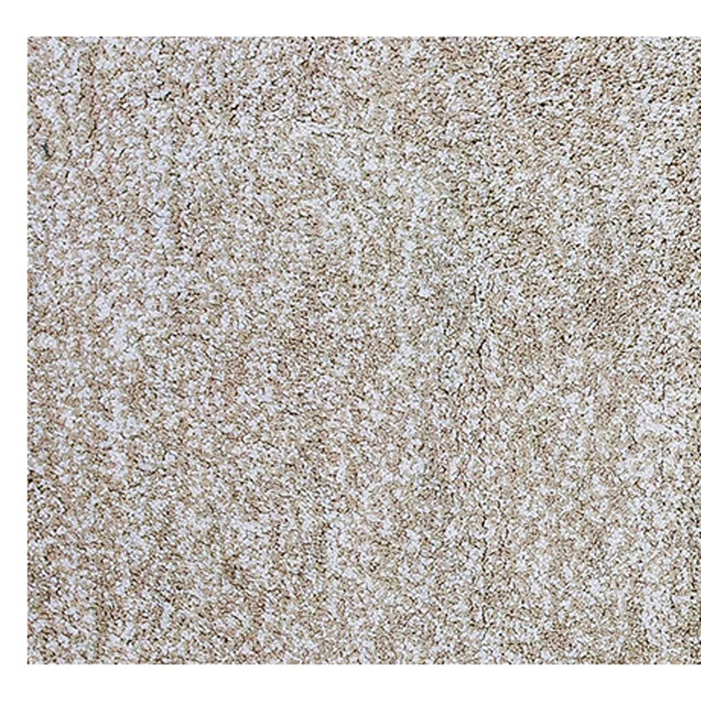 8' Ivory Heather Indoor Shag Runner Rug