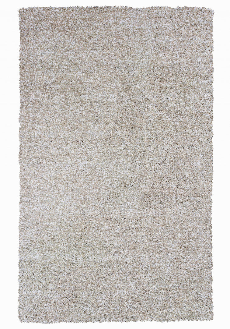 8' Ivory Heather Indoor Shag Runner Rug