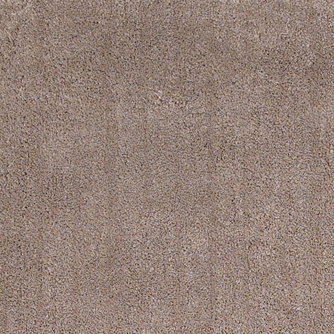 8' Beige Plain Runner Rug