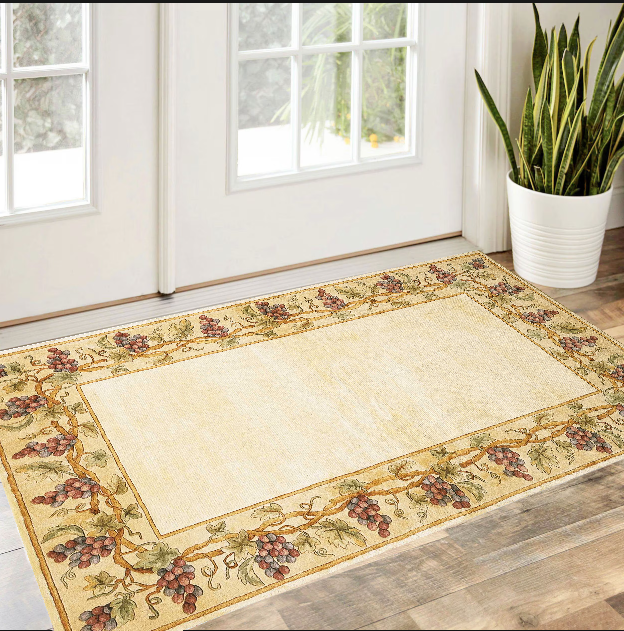 2' X 3' Ivory Wool Floral Hand Tufted Area Rug