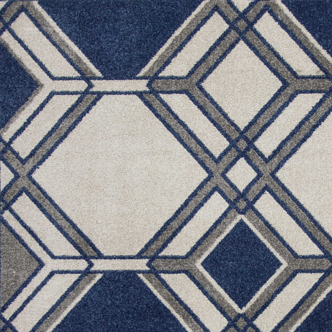 3' X 5' Ivory Geometric Area Rug