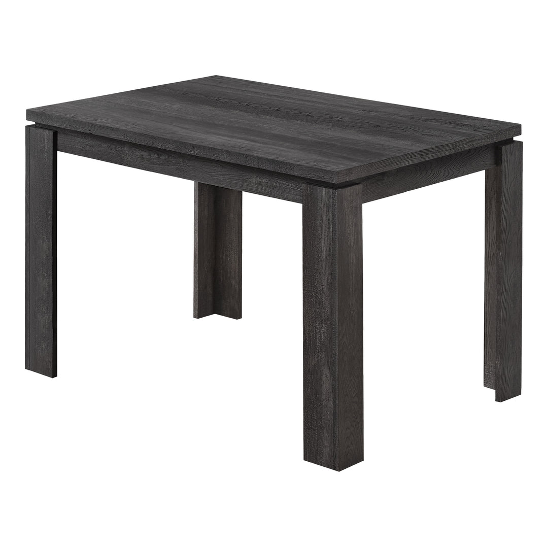 47-Inch Black Rectangular Dining Table