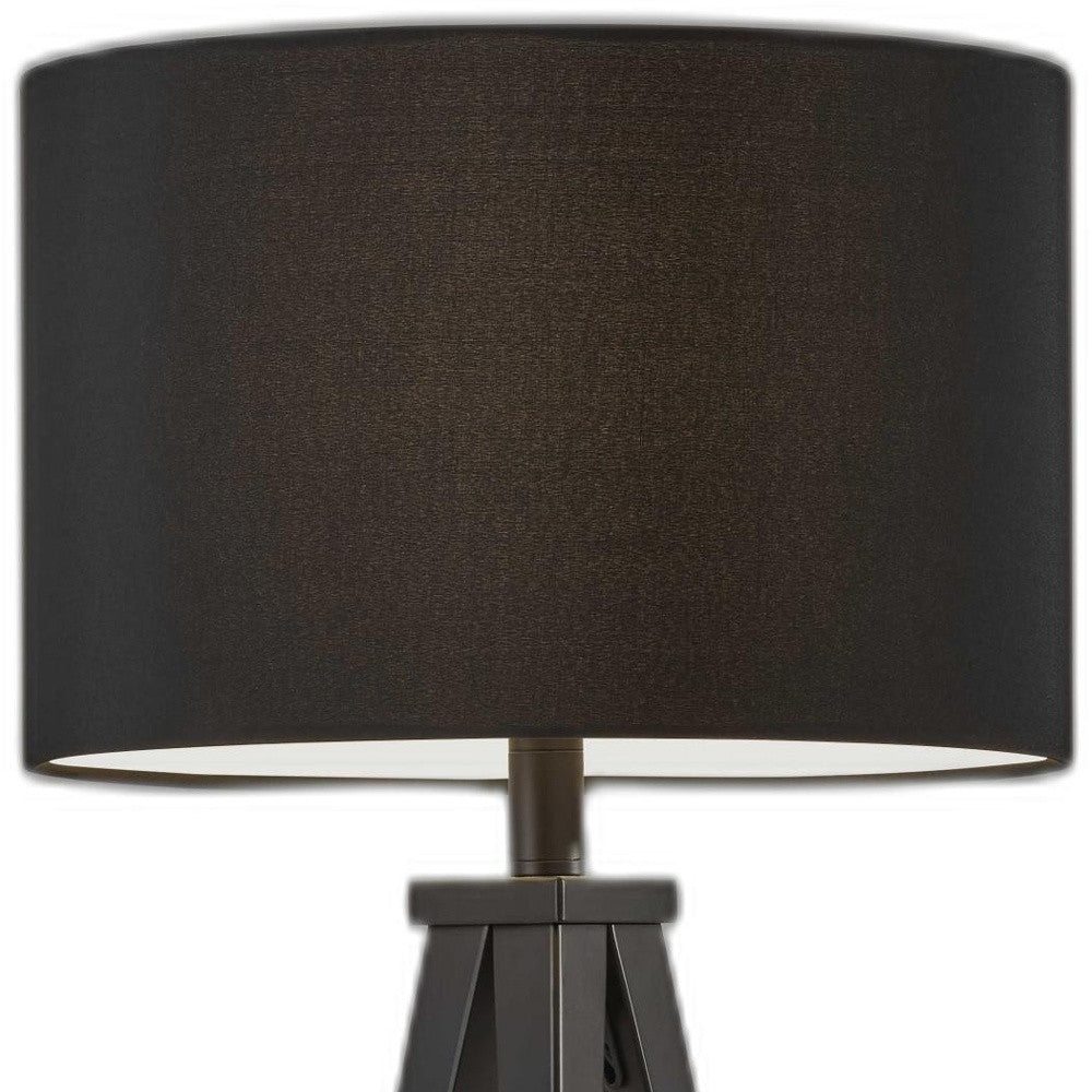 Treble Black Metal Table Lamp