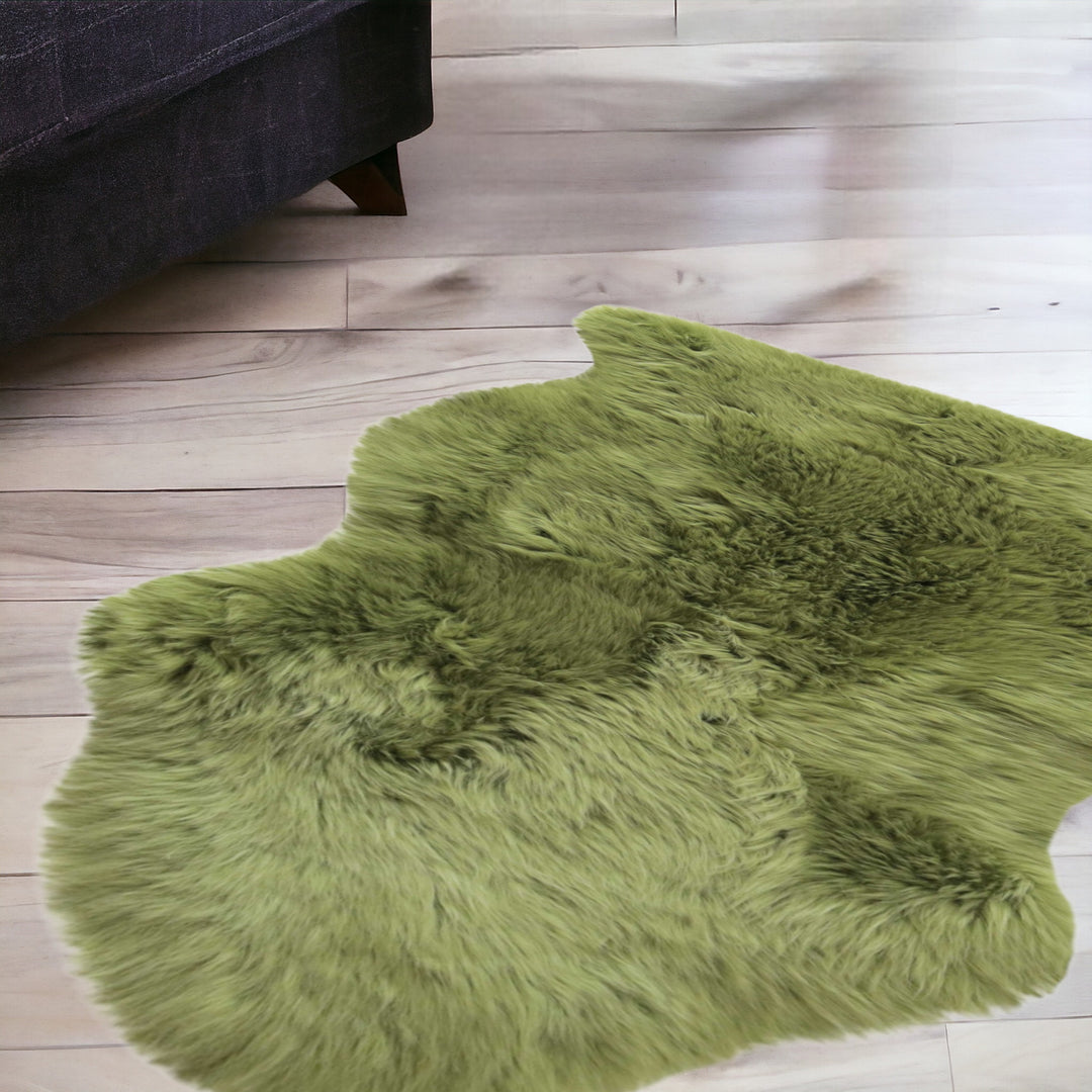 Sage Green New Zealand Natural  Sheepskin Rug