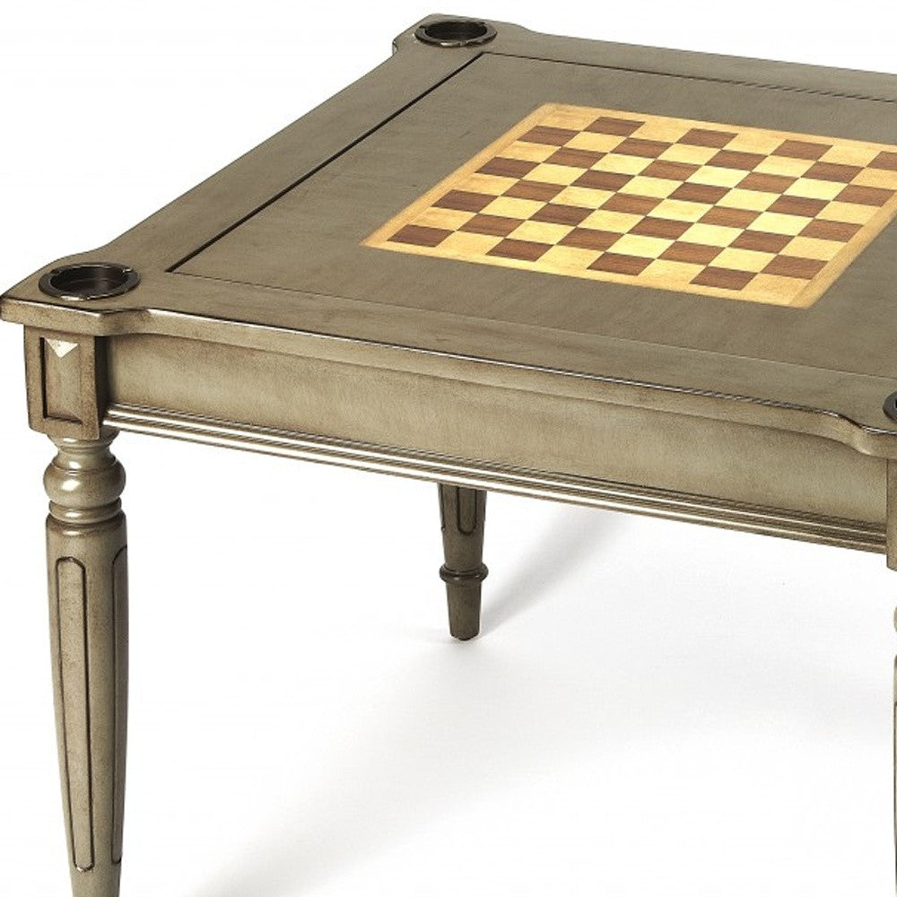 Silver Satin Multi Game Table