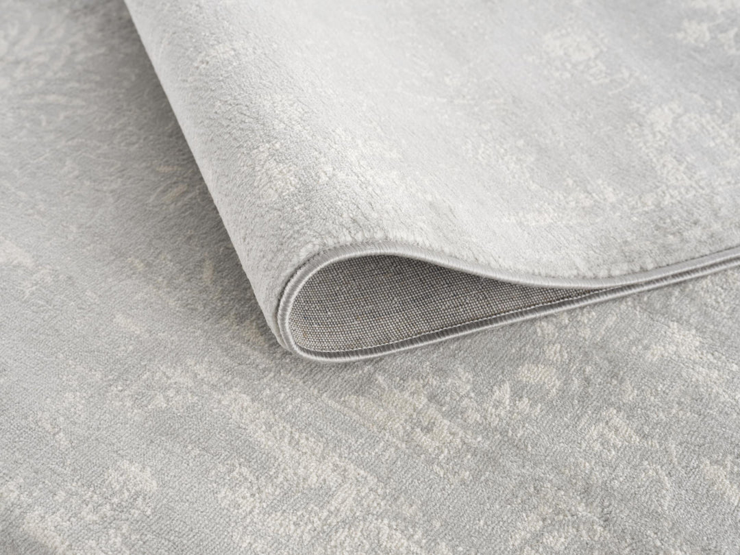 2' X 3' Modern Gray Distressed Scatter Rug