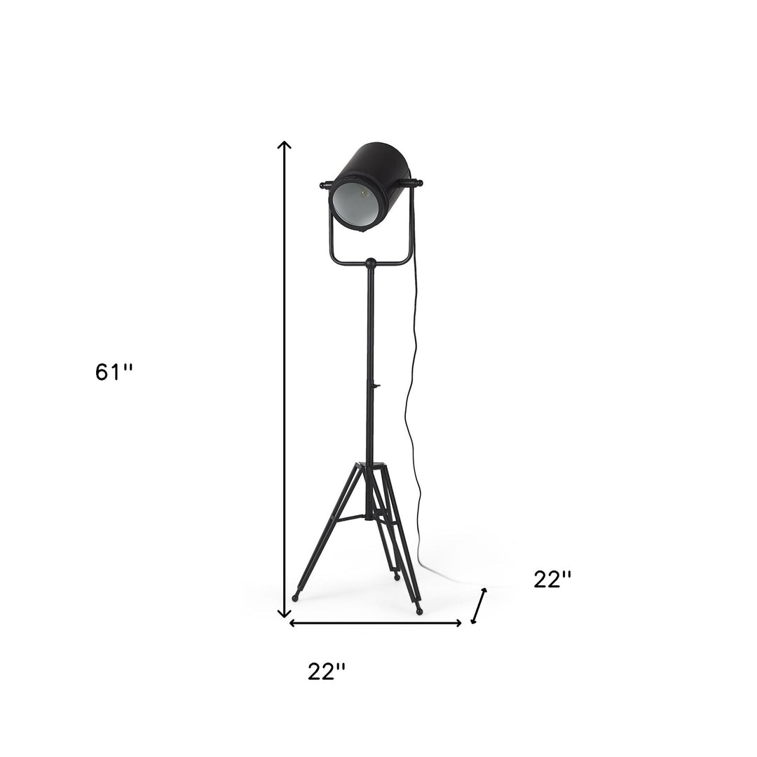 61" Black Movie Set Floor Lamp