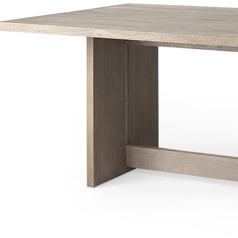 84" Taupe Modern Dining Table