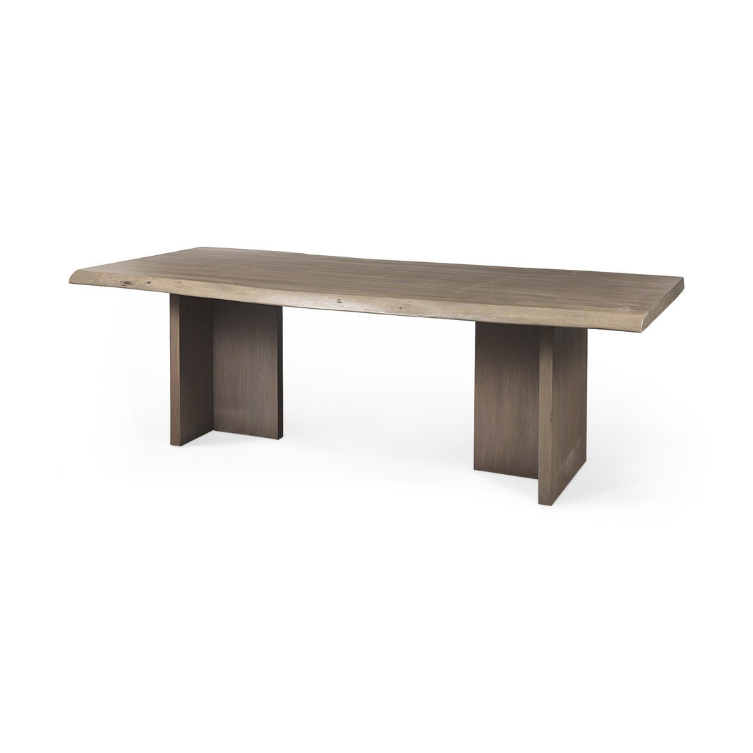 94-Inch Natural Solid Wood Dining Table