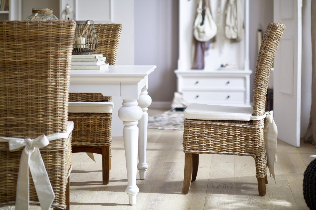 White Farmhouse Elegance 94" Dining Table