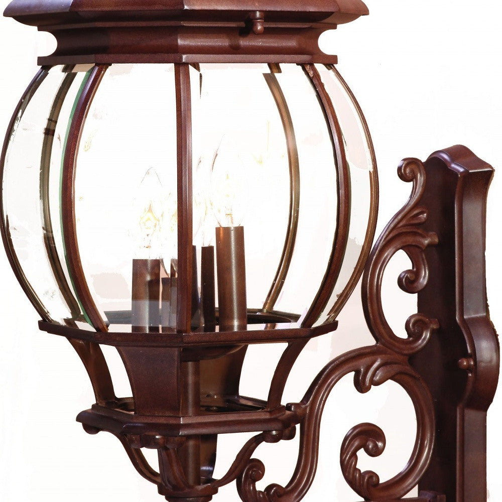 Chateau 4-Light Burled Walnut Wall Light