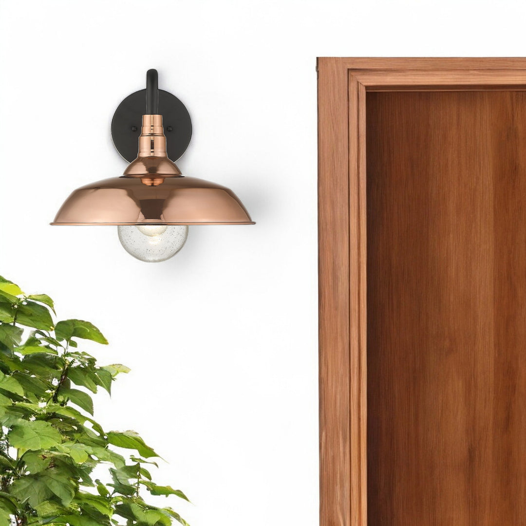 Burry 1-Light Copper Wall Light