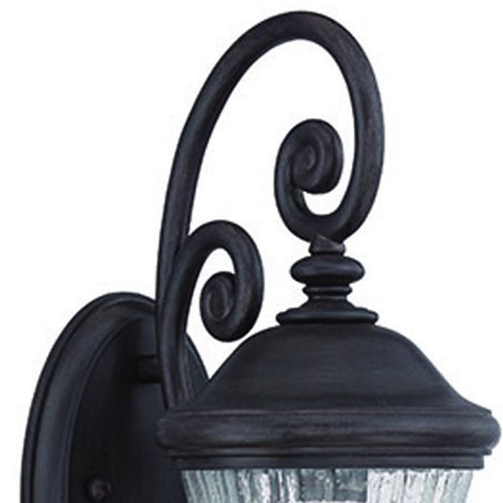 Matte Black Urn Shaped Wall Light