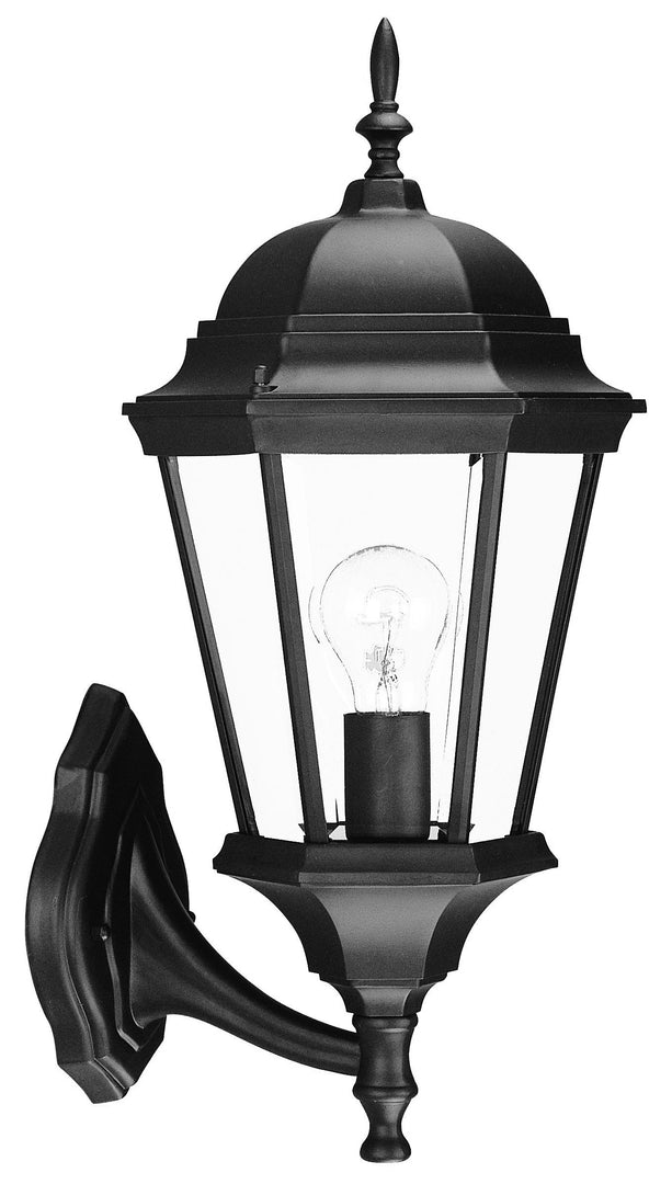 Matte Black Swing Arm Lantern Wall Light