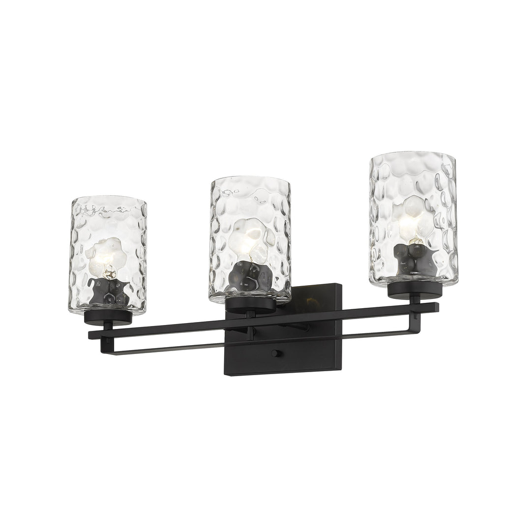 Livvy 3-Light Matte Black Vanity