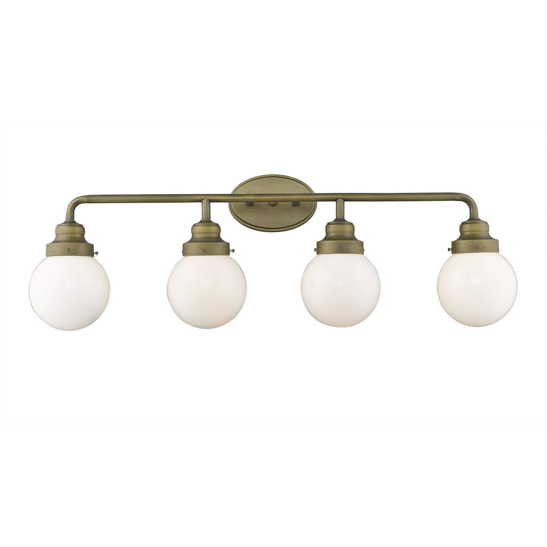 Portsmith 4-Light Raw Brass Vanity