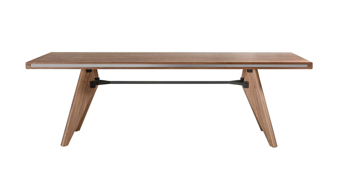 87-Inch Modern Brown Rectangular Dining Table