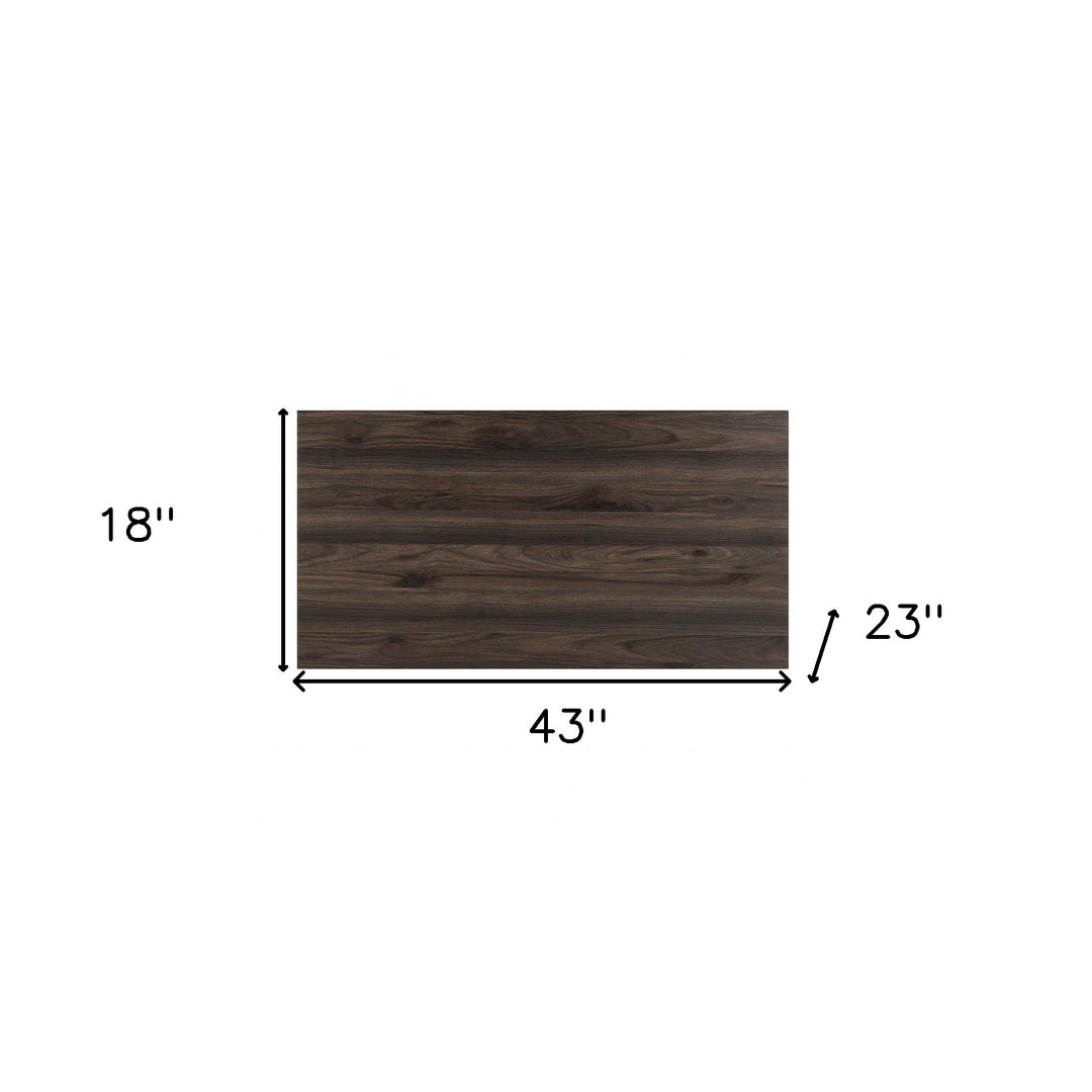 43-Inch Walnut Lift-Top Rectangular Coffee Table