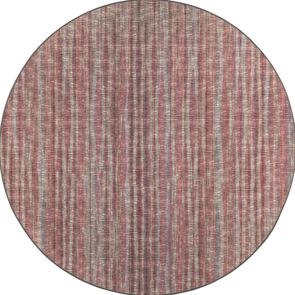 10' Pink Round Ombre Tufted Handmade Area Rug