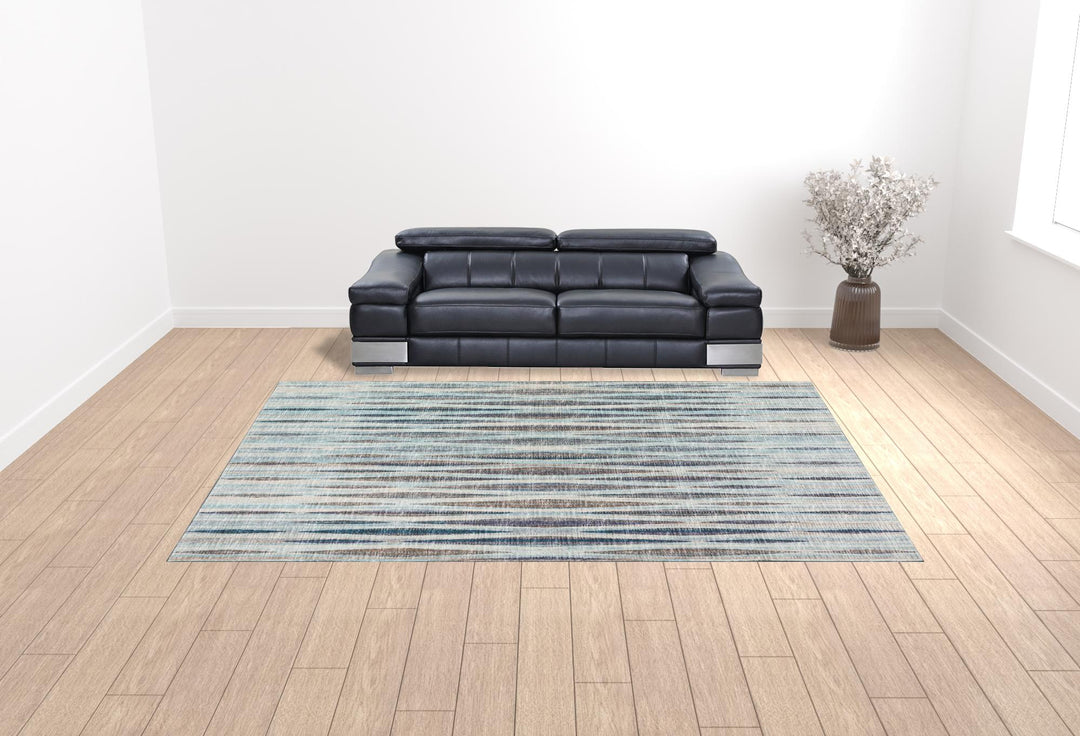 10' X 14' Blue Ombre Tufted Handmade Area Rug