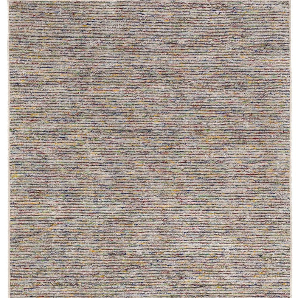 10' X 14' Grey Blue And Yellow Wool Hand Loomed Handmade Area Rug