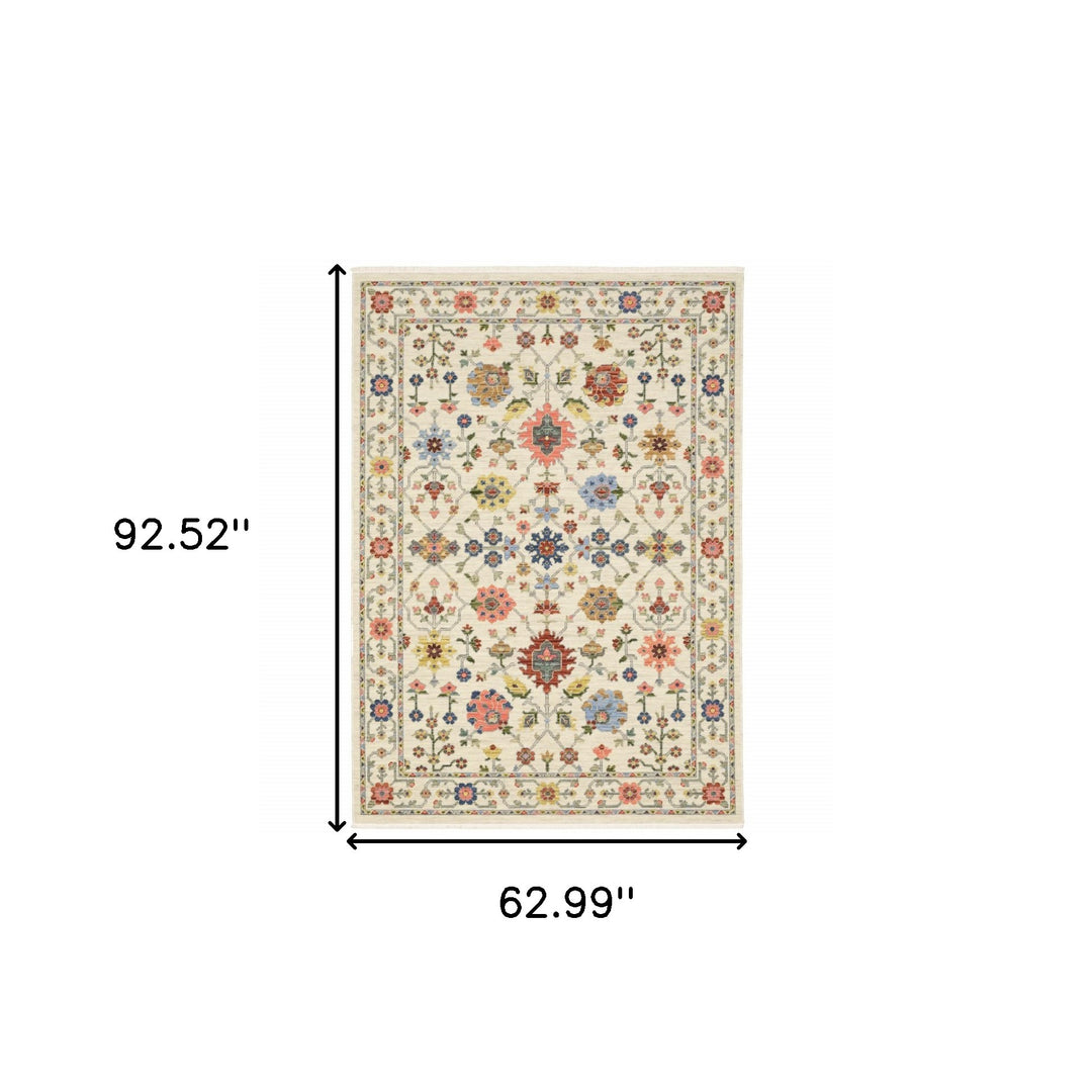 2' X 3' Blue and Gray Oriental Power Loom Area Rug