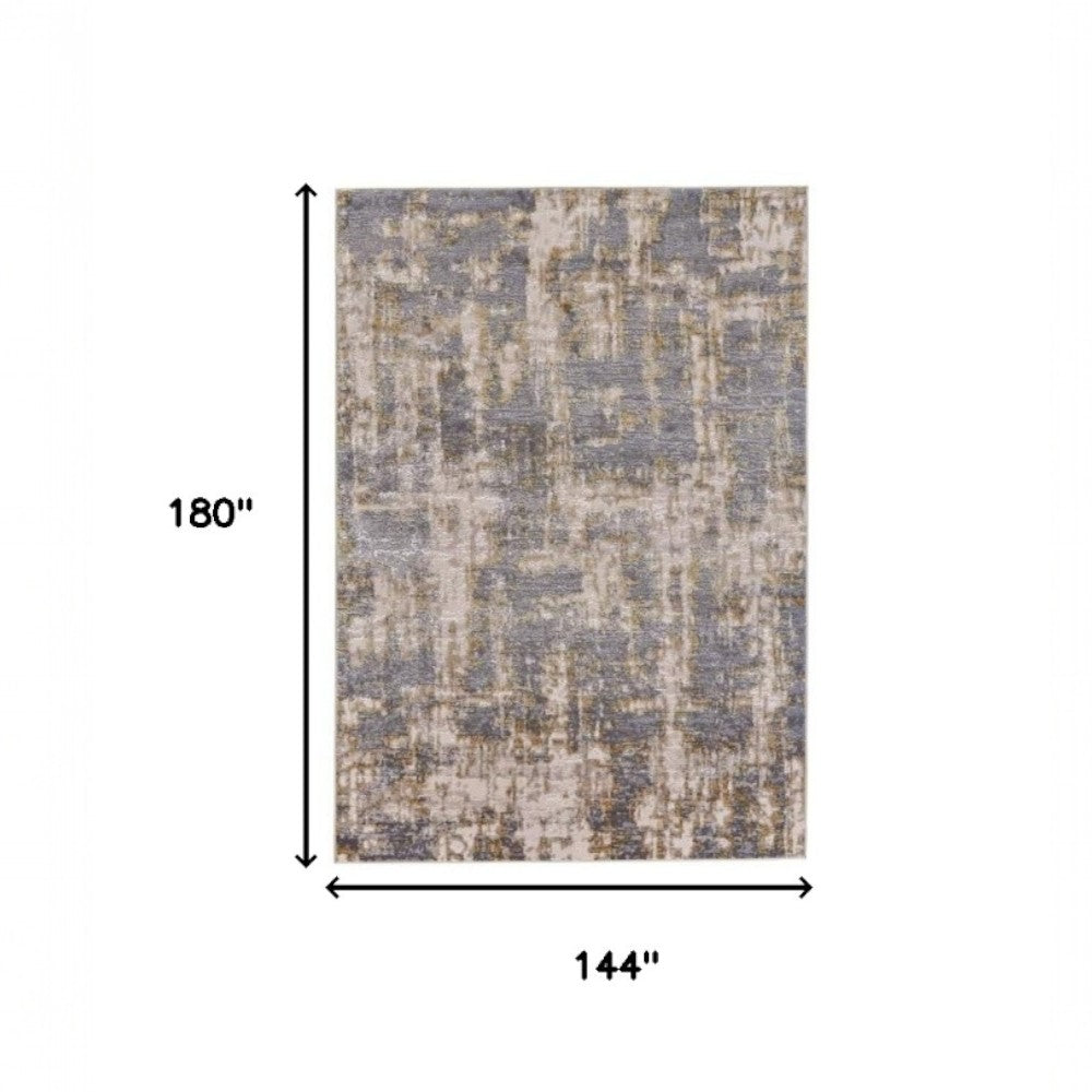 5' X 8' Gray Abstract Area Rug