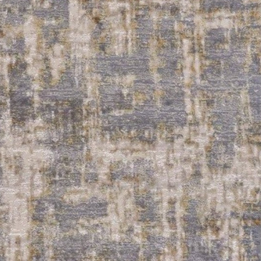 5' X 8' Gray Abstract Area Rug