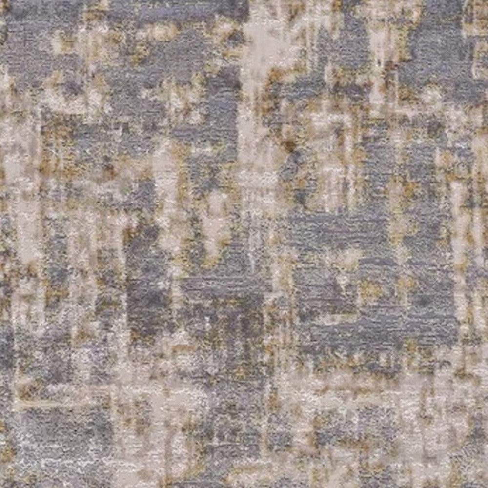 5' X 8' Gray Abstract Area Rug