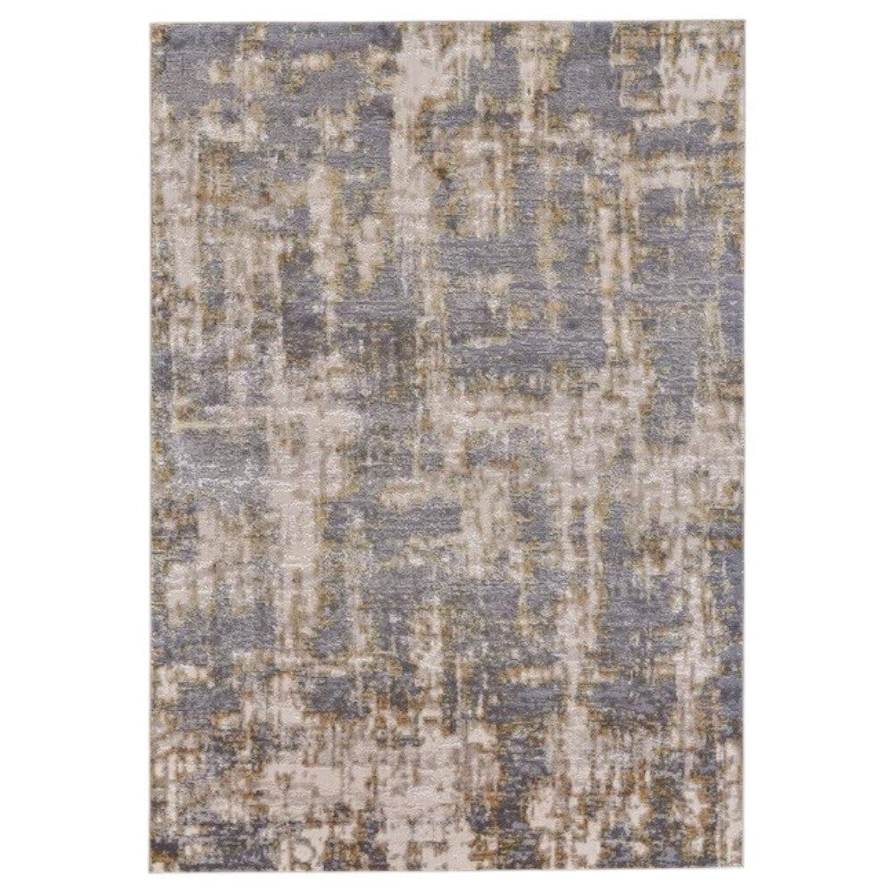 5' X 8' Gray Abstract Area Rug