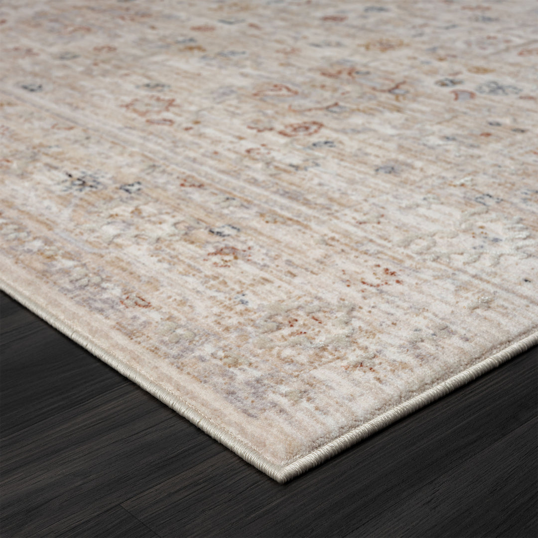 2' X 3' Beige Oriental Area Rug