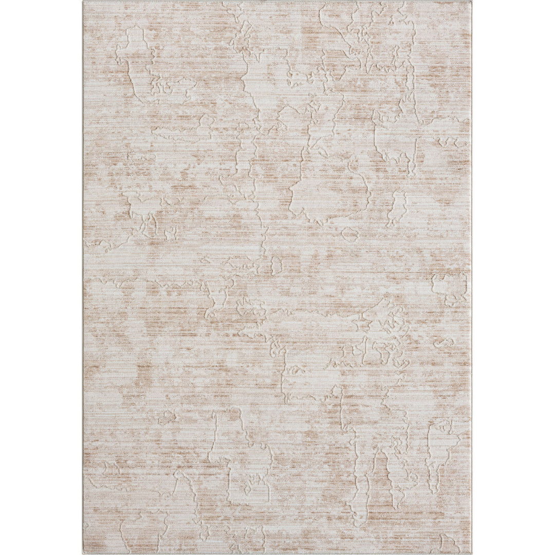 2' X 3' Beige Abstract Area Rug