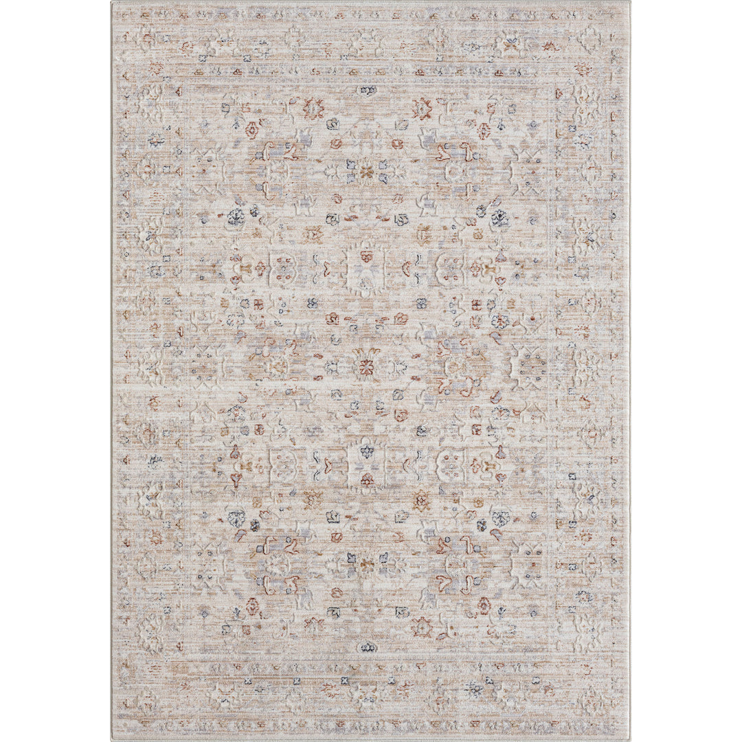 2' X 3' Beige Oriental Area Rug