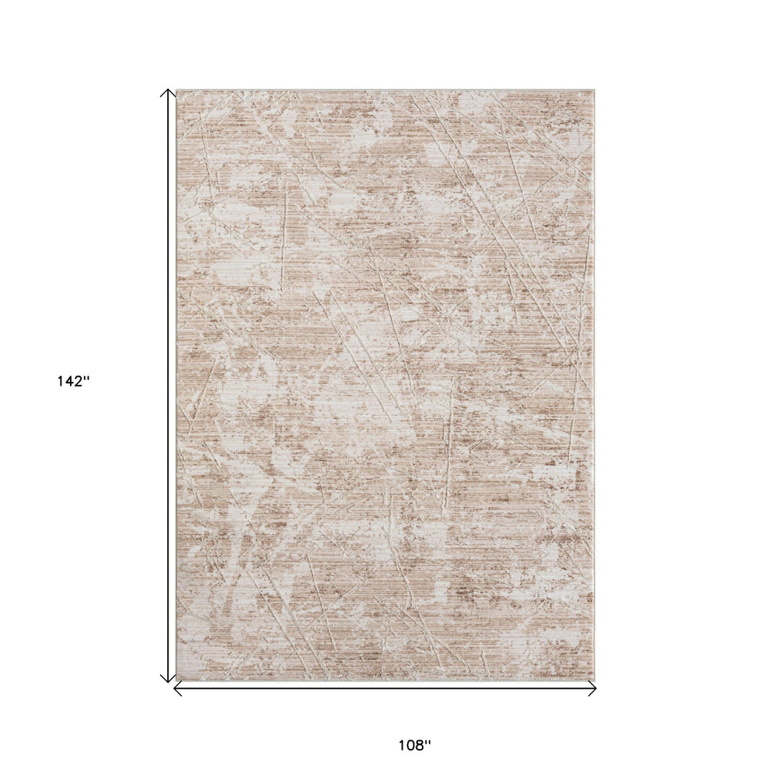 2' X 3' Beige Abstract Area Rug