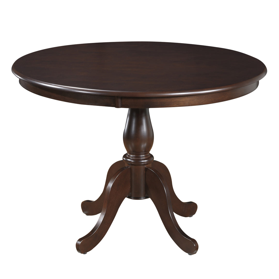 42" Espresso Round Pedestal Dining Table