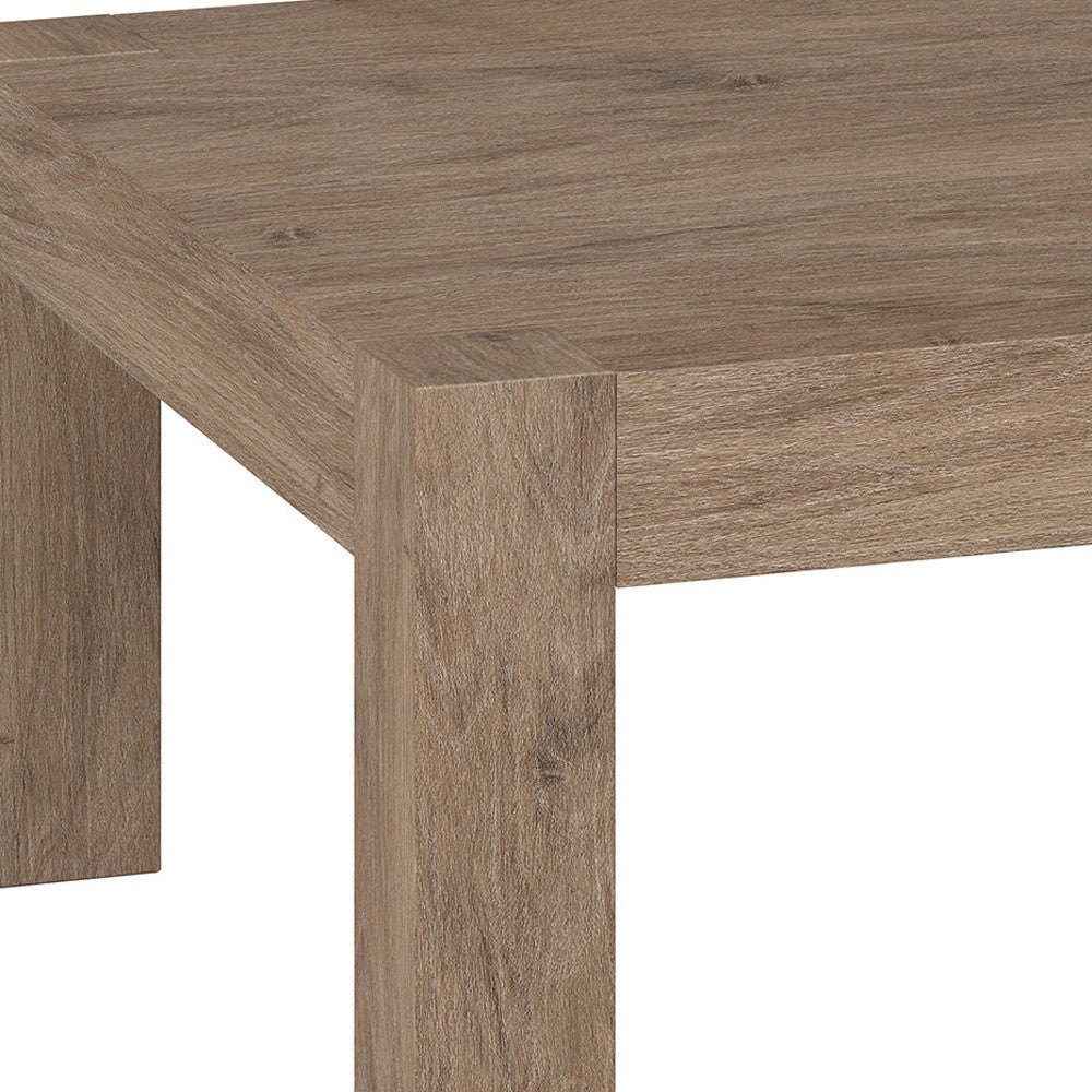 Modern 34" Gray Square Coffee Table